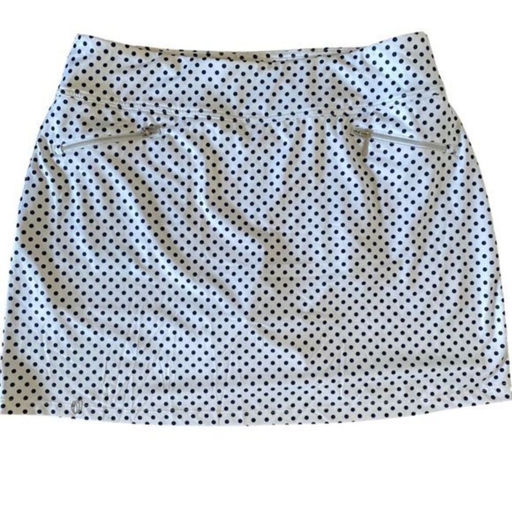 GG Blue Collection Skort - L white blue dot , nylon spandex